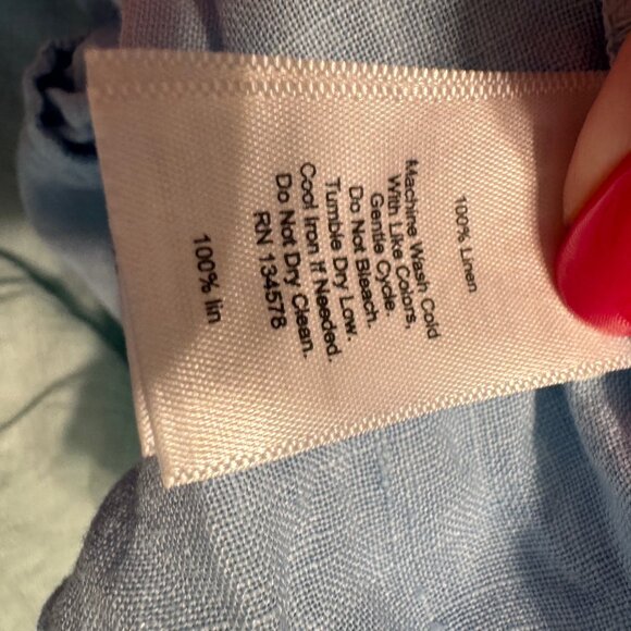 Like New! Vineyard Vines Linen Dip-Dye Ruffle Ombré Swim/Cover-Up Dress - XL - Picture 5 of 5